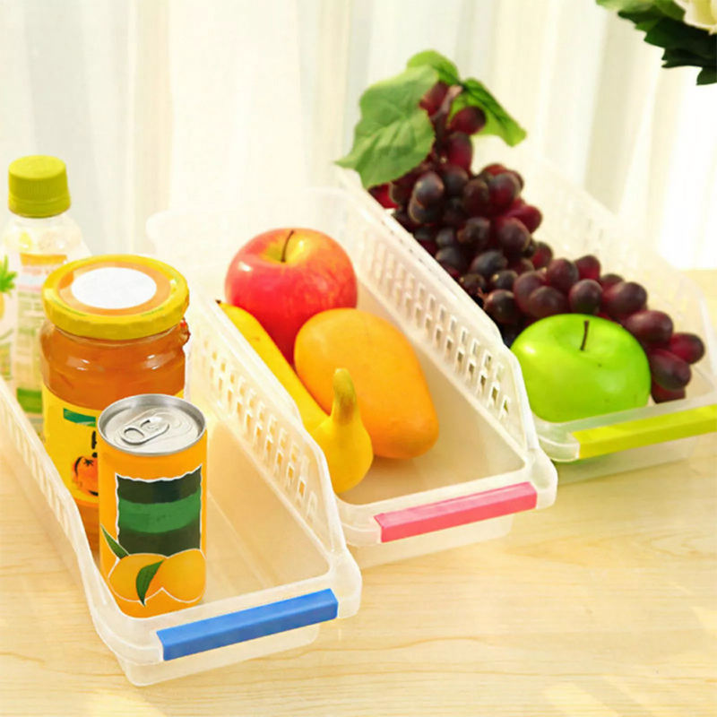 Clear Fruit & Vegetable Storage Baskets – Kitchen Pantry Food Organizer Containers