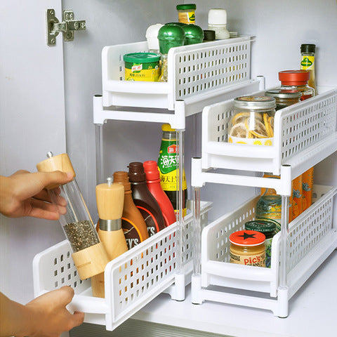 Clear Fruit & Vegetable Storage Baskets – Kitchen Pantry Food Organizer Containers