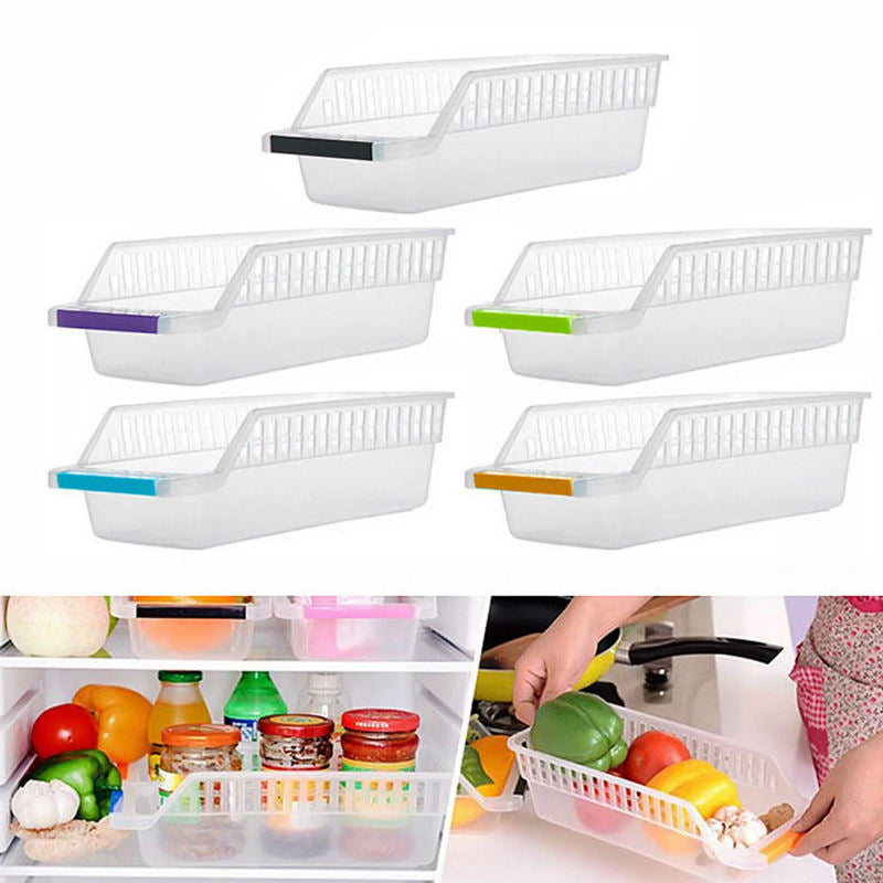 Clear Fruit & Vegetable Storage Baskets – Kitchen Pantry Food Organizer Containers